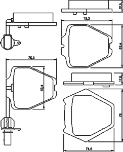 Тормозные колодки BOSCH 0 986 424 690