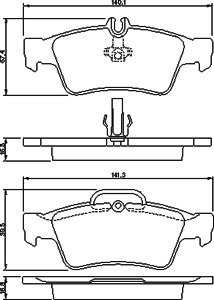 Тормозные колодки BOSCH 0 986 424 699