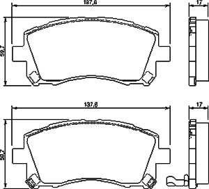 Тормозные колодки BOSCH 0 986 424 700