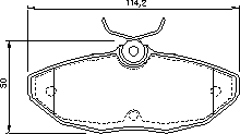 Тормозные колодки BOSCH 0 986 424 702
