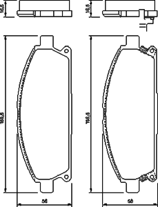 Тормозные колодки BOSCH 0 986 424 715