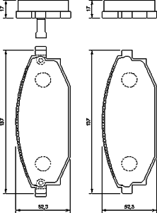 Тормозные колодки BOSCH 0 986 424 727