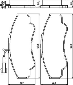 Тормозные колодки BOSCH 0 986 424 769
