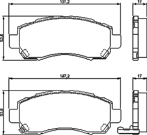 Тормозные колодки BOSCH 0 986 424 770