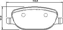 Тормозные колодки BOSCH 0 986 424 775