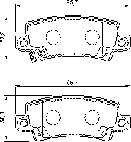 Тормозные колодки BOSCH 0 986 424 790