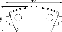 Тормозные колодки BOSCH 0 986 424 791 - Фото 1