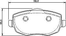 Тормозные колодки BOSCH 0 986 424 793