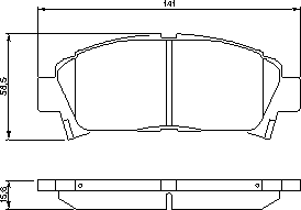 Тормозные колодки BOSCH 0 986 424 799