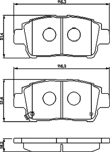 Тормозные колодки BOSCH 0 986 424 803