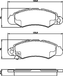 Тормозные колодки BOSCH 0 986 424 804