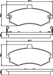 Тормозные колодки BOSCH 0 986 424 810