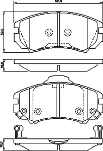 Тормозные колодки BOSCH 0 986 424 815 - Фото 1