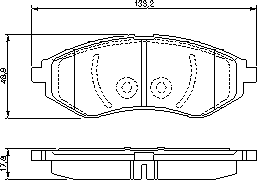 Тормозные колодки BOSCH 0 986 424 818