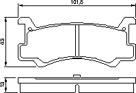 Тормозные колодки BOSCH 0 986 460 080