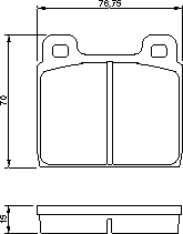 Тормозные колодки BOSCH 0 986 460 113