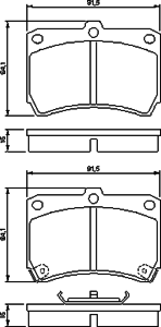 Тормозные колодки BOSCH 0 986 460 390