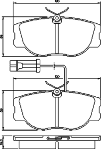 Тормозные колодки BOSCH 0 986 460 942
