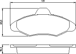 Тормозные колодки BOSCH 0 986 460 949