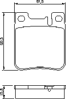 Тормозные колодки BOSCH 0 986 460 965