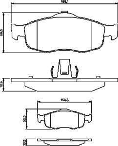Тормозные колодки BOSCH 0 986 460 969