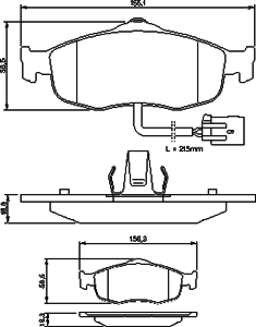 Тормозные колодки BOSCH 0 986 460 971