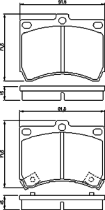 Тормозные колодки BOSCH 0 986 460 974