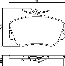 Тормозные колодки BOSCH 0 986 460 977