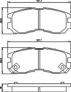 Тормозные колодки BOSCH 0 986 460 979