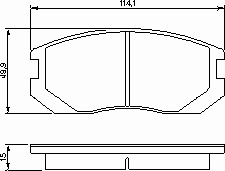 Тормозные колодки BOSCH 0 986 460 980