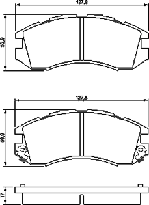 Тормозные колодки BOSCH 0 986 460 984