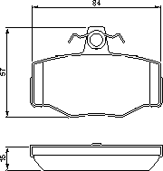 Тормозные колодки BOSCH 0 986 460 993