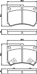 Тормозные колодки BOSCH 0 986 461 141