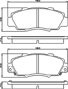 Тормозные колодки BOSCH 0 986 461 142