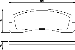 Тормозные колодки BOSCH 0 986 466 601