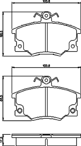 Тормозные колодки BOSCH 0 986 468 380
