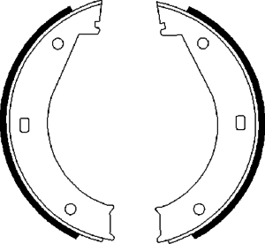 Тормозные колодки ручника BOSCH 0 986 487 211