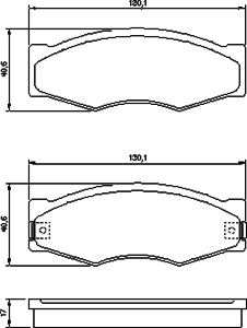 Тормозные колодки BOSCH 0 986 490 990