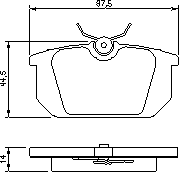 Тормозные колодки BOSCH 0 986 491 030
