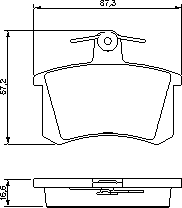 Тормозные колодки BOSCH 0 986 494 059 - Фото 1