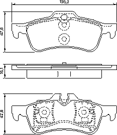 Тормозные колодки BOSCH 0 986 494 063