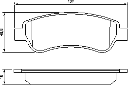 Тормозные колодки BOSCH 0 986 494 110