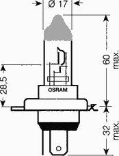 Лампа накаливания OSRAM 64193ULT (фара дальнего света, противотуманная фара) - Фото 1