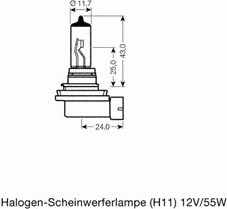Лампа накаливания OSRAM 64211-01B (фара дальнего света, основная фара, противотуманная фара, фара с авт. системой стабилизации, фара дневного освещения) - Фото 1