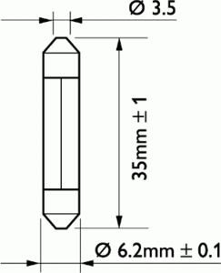 Лампа накаливания PHILIPS 13848 CP (фонарь указателя поворота, фонарь освещения номерного знака, стояночные огни / габаритные фонари, внутреннее освещение) - Фото 1
