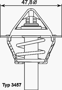 Термостат WAHLER 3457.90D