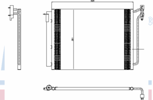 Радиатор кондиционера NISSENS 94605