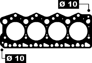 Прокладка головки блока цилиндров (ГБЦ) AJUSA 10049800 - Фото 1