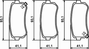 Тормозные колодки BOSCH 0 986 494 140 - Фото 1