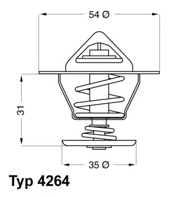 Термостат WAHLER 4264.87D